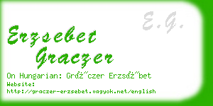 erzsebet graczer business card